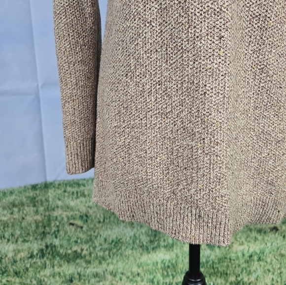 LANDS' END | COTTON BLEND KNIT MOCK NECK QUARTER ZIP TUNIC SWEATER -NWOT! - Picture 11 of 15